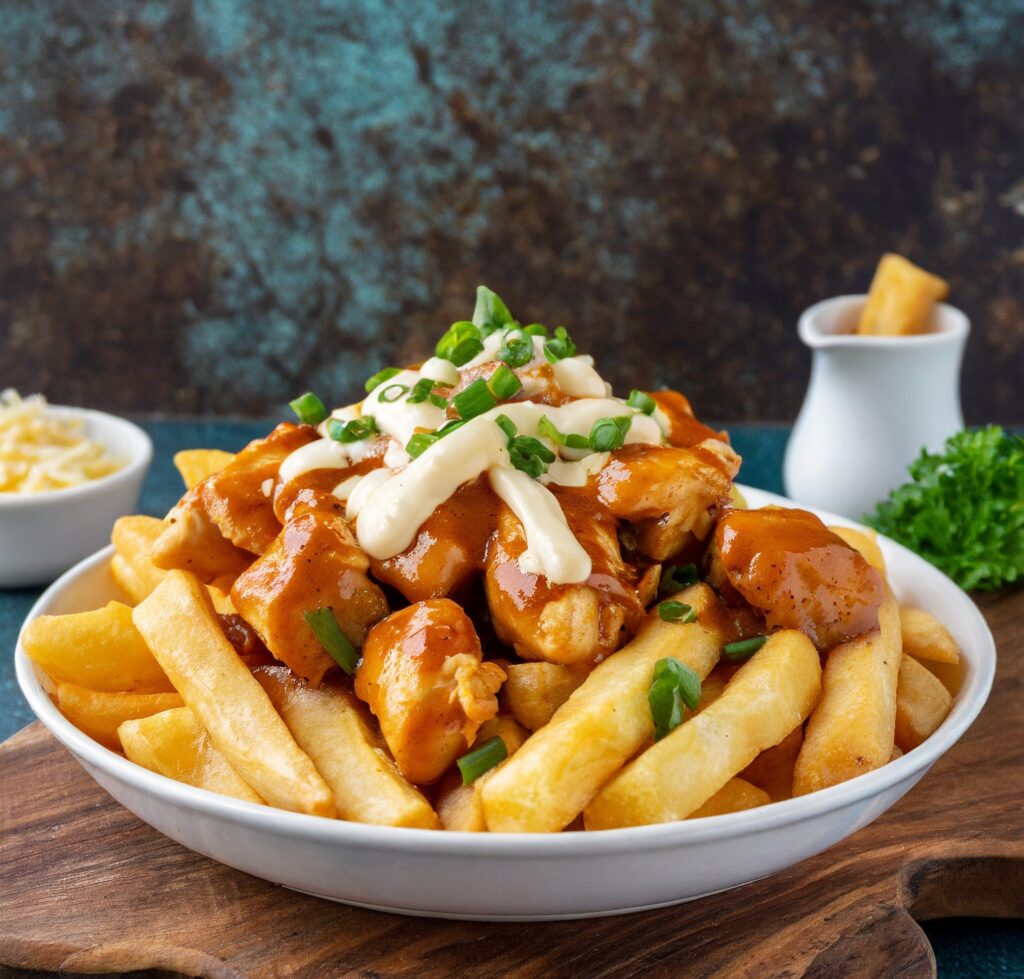 Butter chicken poutine ChickAsta