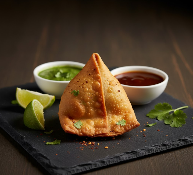 butter chicken samosa