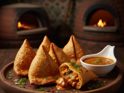butter chicken samosa
